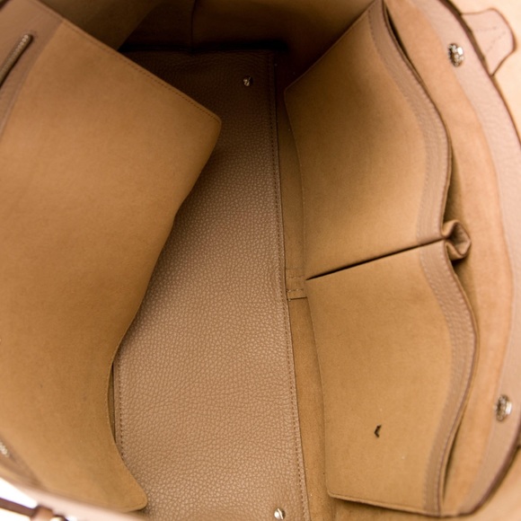 $1,265 Tod’s Logo Joy Blush Pebbled Leather Medium Shoulder Bag Nude Tan - Picture 4 of 10